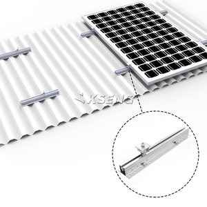 Aluminium Solar Mini Rail Kit Metal Roof PV Mounting System