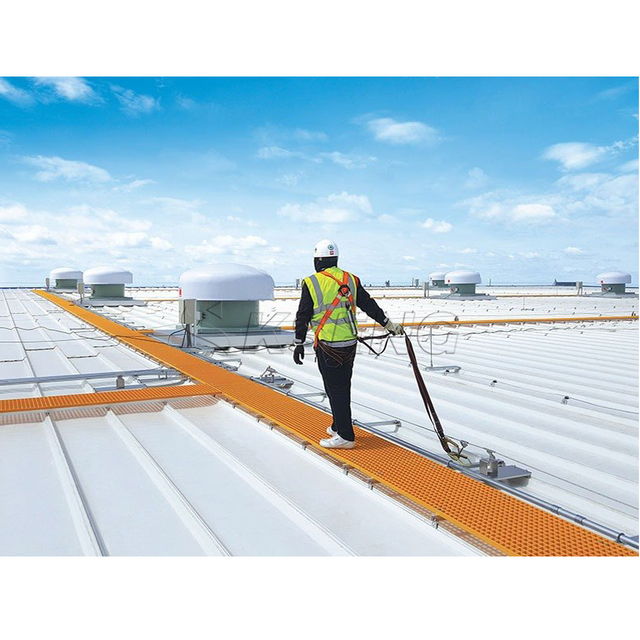 Solar Metal Rooftop Grating FRP Walkway