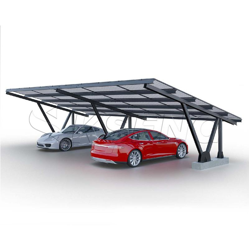What is the purpose of a solar carport?
