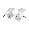 Close-up shot of Kseng AL6005-T5 aluminum drill-type trapezoidal metal roof solar clamp