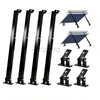 KSENG Aluminum Solar Brackets Adjustable Front Rear Leg Mount (10-15°, 15-30°, 30-60° Angle Range)