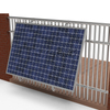 Complete balcony railing installation of KSENG JL V2.1 solar bracket with hooks
