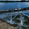 Hot-dip galvanized steel solar ground mounting structure in photovoltaic power plant