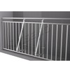 Complete balcony railing installation of KSENG JL V2.1 solar bracket with hooks