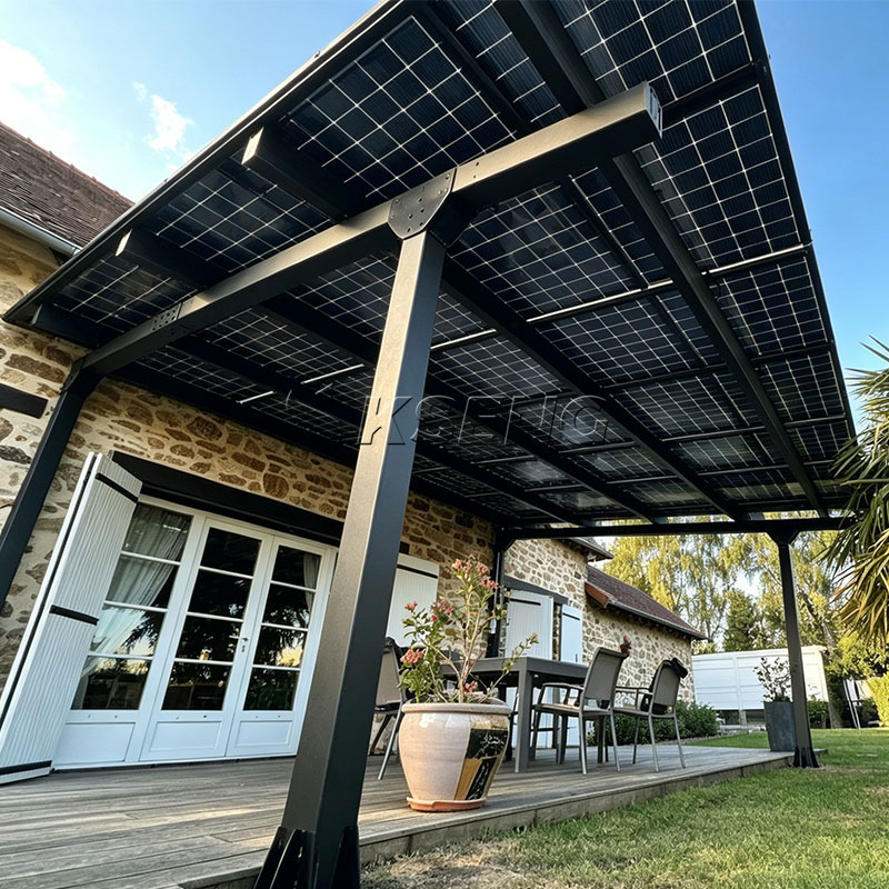 Close-up-of-Kseng-black-aluminum-solar-pergola-carport-bracket-rainproof-drainage-structure-for-home-use
