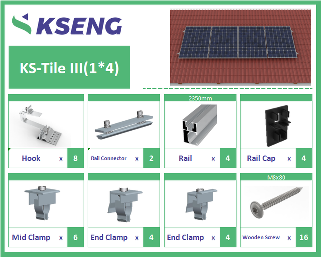 r061 tile roof solar mounting system