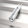 Aluminum U Mini Base Rail with EPDM Waterproof Gasket