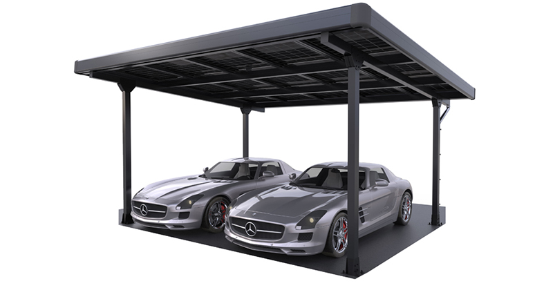 Solar carport mounting system