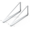 15-30 degree adjustable hole position detail of solar angle aluminum tripod 