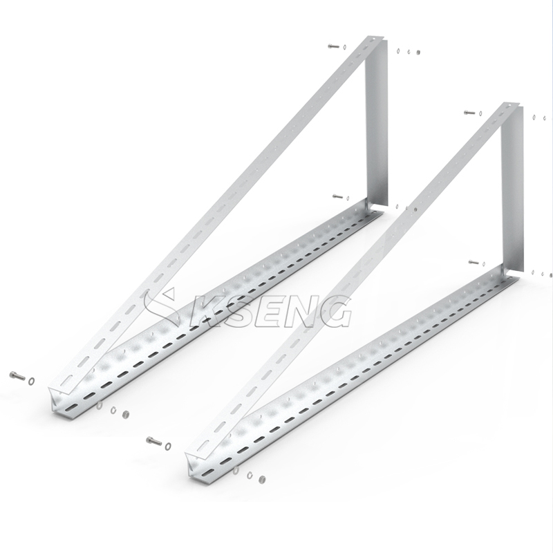 15-30 degree adjustable hole position detail of solar angle aluminum tripod 