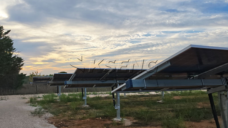 2.5MW Italy solar project with Kseng single axis solar tracker