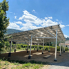 Aluminum Solar Carport Mounting System with Reinforced Diagonal Bracing