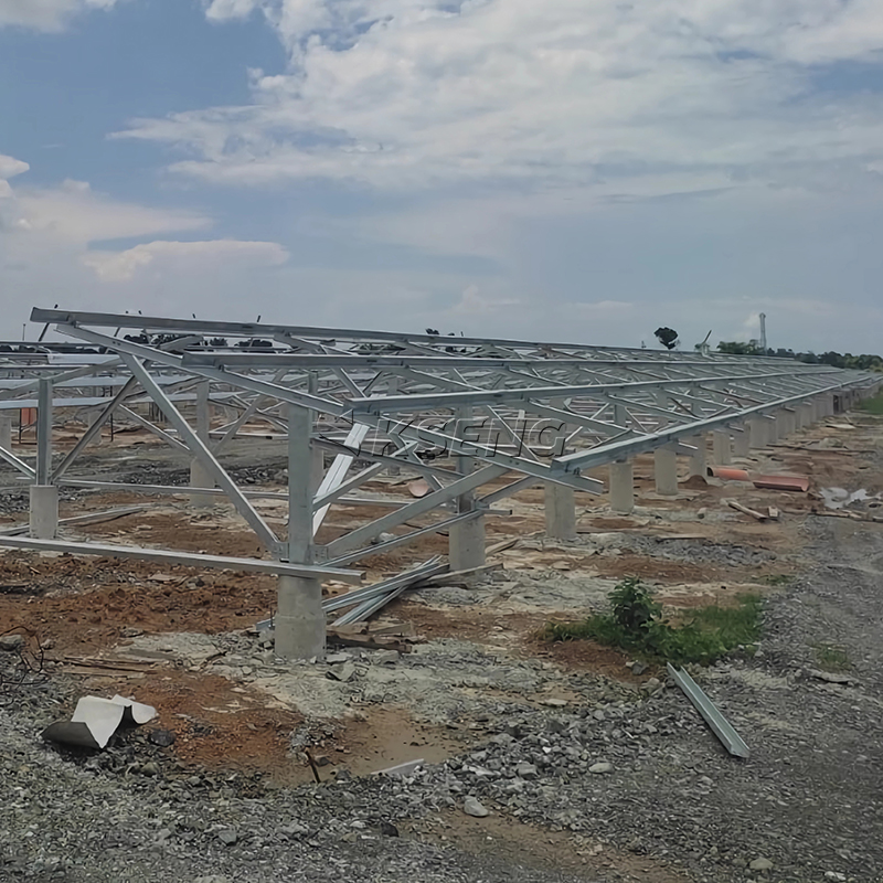 Driven Steel Pile Foundation for Solar Ground Mounting System